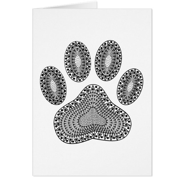 Abstract Ink Paw Print (Front)