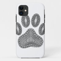 Abstract Ink Paw Print