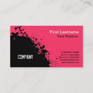 Abstract Ink Splash Business Card