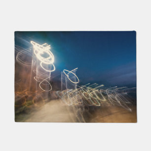 Abstract Intentional Camera Movement Night Light T Doormat