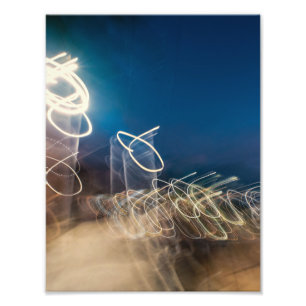 Abstract Intentional Camera Movement Night Light T Photo Print