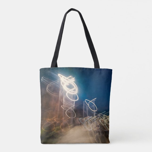 Abstract Intentional Camera Movement Night Light T Tote Bag (Back)
