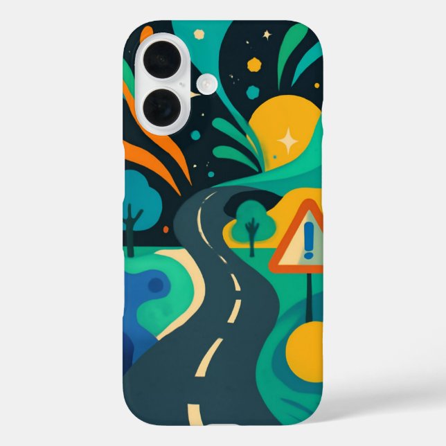 Abstract iPhone 16 Case Design” (Back)