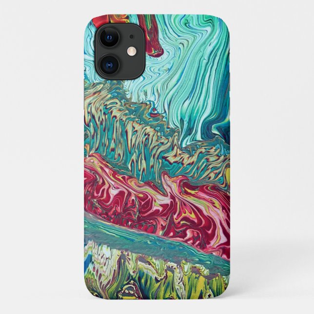 Abstract Iphone Case - Swirl Design (Back)