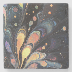 Abstract Iridescent Art Coaster