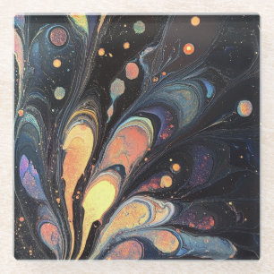 Abstract Iridescent Art Coaster