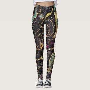 Abstract Iridescent Art Leggings