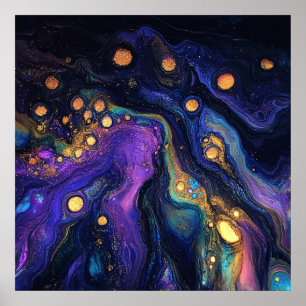 Abstract Iridescent Art Poster
