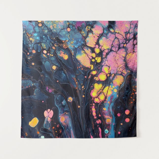 Abstract Iridescent Art Tapestry (Front)