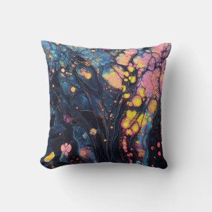 Abstract Iridescent Art Throw Pillow
