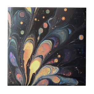 Abstract Iridescent Art Tile