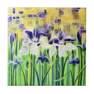Abstract Iris Tile