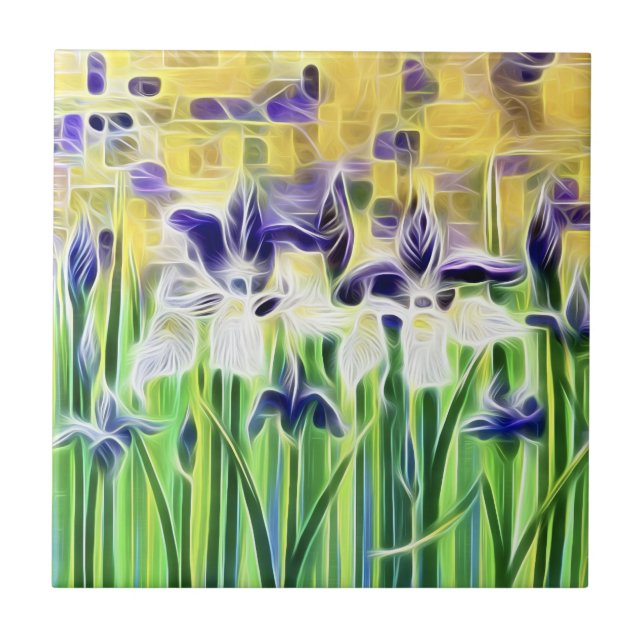 Abstract Iris Tile (Front)