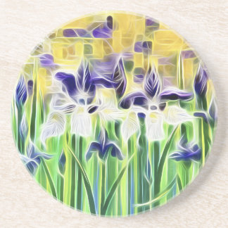 Abstract Iris Tile Coaster