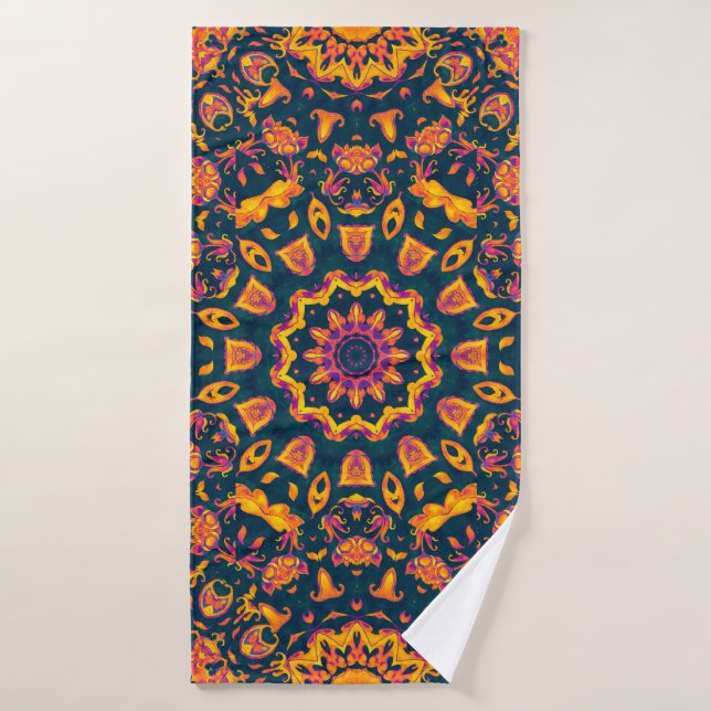 Abstract islamic pattern, arabian style. Seamless  Bath Towel (Bath Towel)