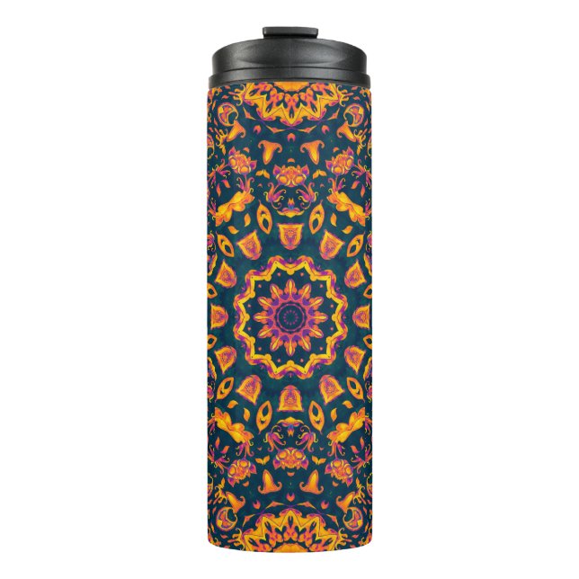 Abstract islamic pattern, arabian style. Seamless  Thermal Tumbler (Front)