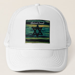 ABSTRACT ISRAEL TRUCKER HAT