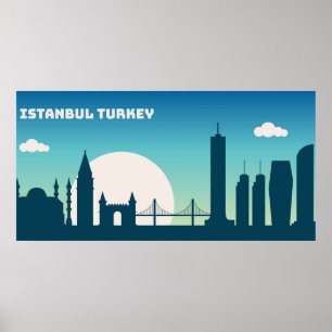 Abstract Istanbul Turkey Poster