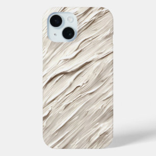 Abstract Ivory Texture iPhone 15 Case