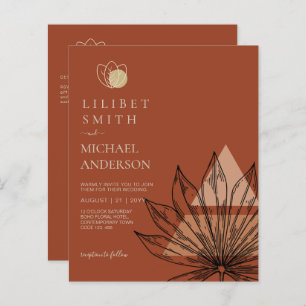 Abstract Japandi Scandinavian Geometric Wedding