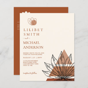 Abstract Japandi Scandinavian Geometric Wedding