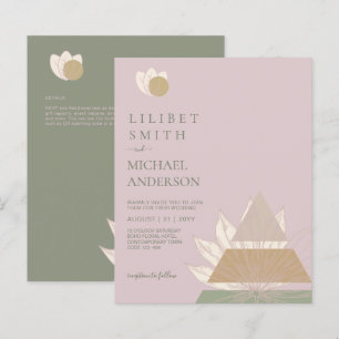 Abstract Japandi Scandinavian Geometric Wedding