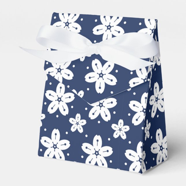 Abstract Japanese seamless pattern Favour Box (Front Side)