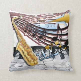 Abstract Jazz Pillow