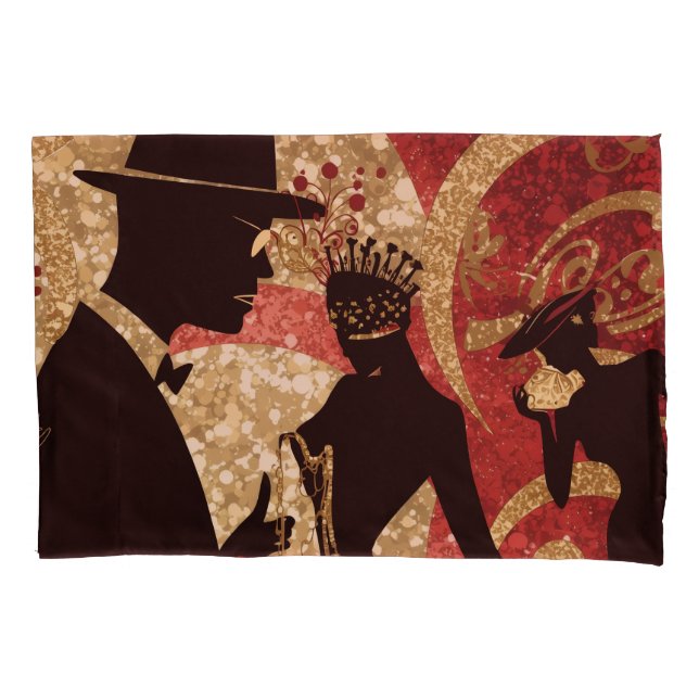 Abstract Jazz Serenade Pillowcase (Front)