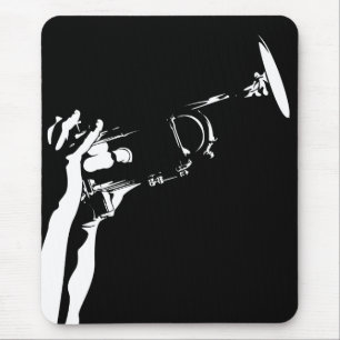 Abstract Jazz Trumpet Mousepad