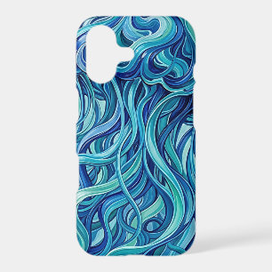 Abstract Jellyfish Blue Melt iPhone Cases