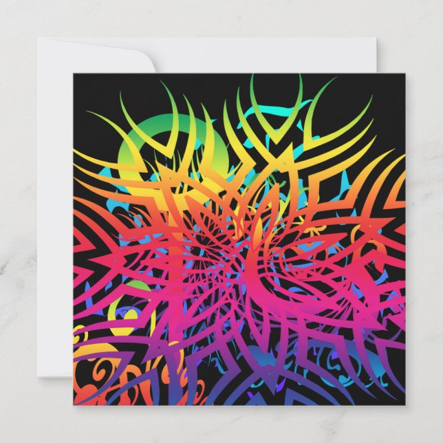 Abstract Jungle  Card (Front)