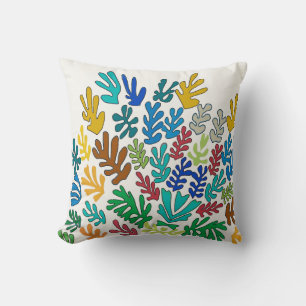 Abstract Jungle Leaves Cushion