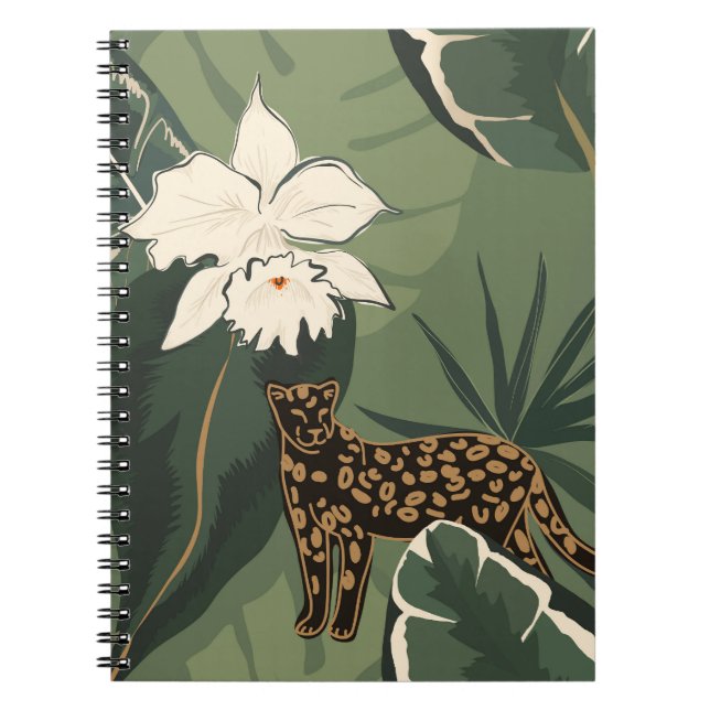 Abstract Jungle: Leopards Creative Pattern Notebook (Front)