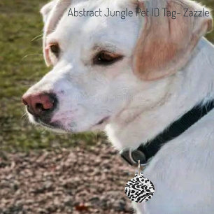 Abstract Jungle Pet Tag