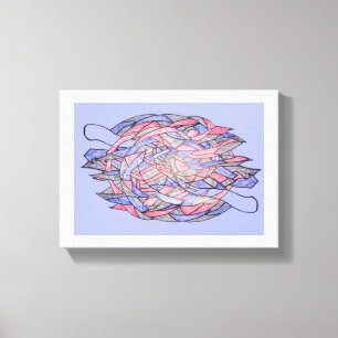 Abstract Kaleidoscope Burst Canvas