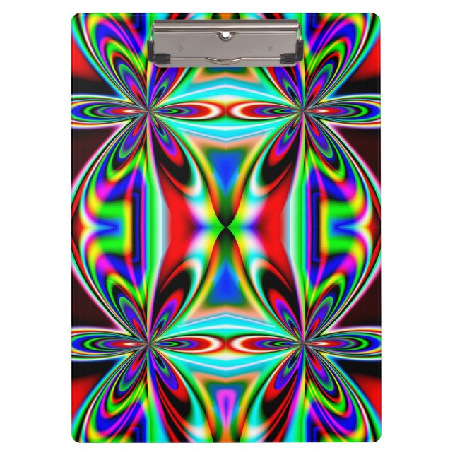 Abstract Kaleidoscope Colourful Design-11438 Clipboard (Front)