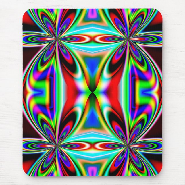 Abstract Kaleidoscope Colourful Design-11438 Mouse Pad (Front)