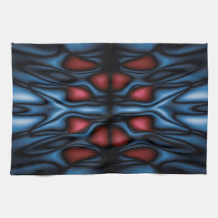 Abstract kaleidoscope pattern tea towel