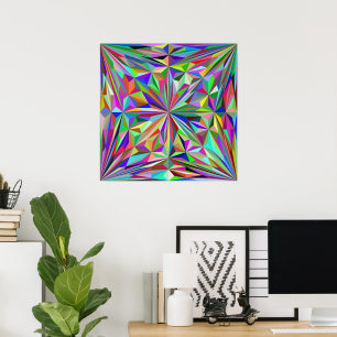Abstract kaleidoscope poster