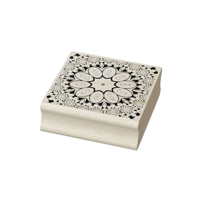 abstract kaleidoscope rubber stamp (Stamp)