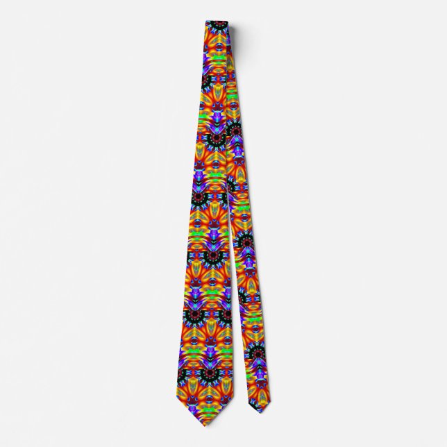 Abstract Kaleidoscopic Neck Tie (Front)
