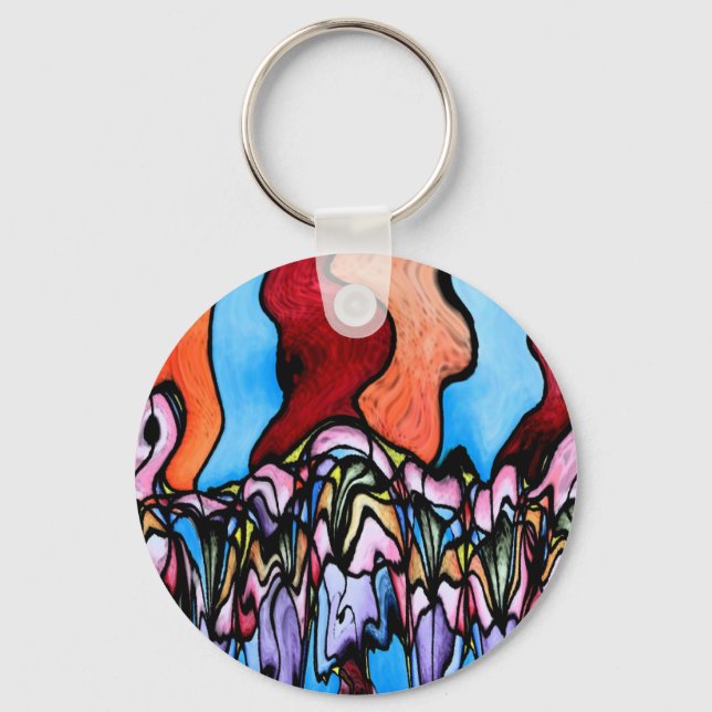 Abstract Key Ring (Front)