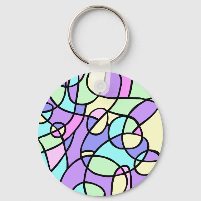 Abstract Key Ring (Front)