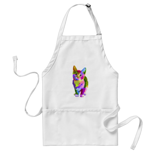 Abstract Kitten  - Customise your own Standard Apron (Front)