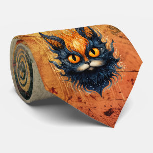 Abstract Kitty Necktie
