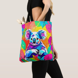 Abstract Koala Design Tote Bag