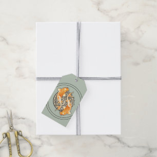 Abstract Koi Artistic Gift Tag