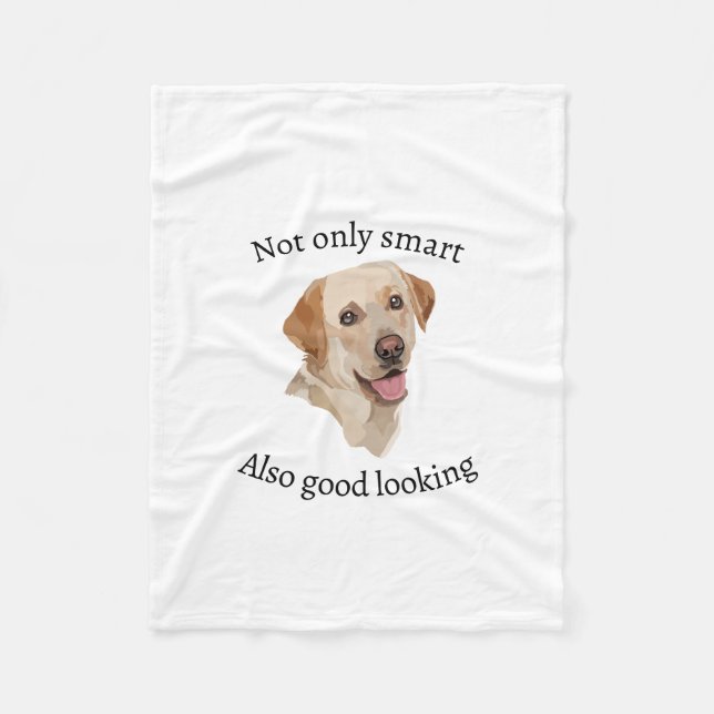 Abstract Labrador Art Fleece Blanket (Front)