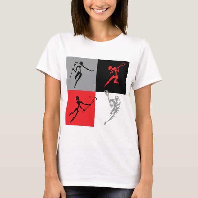 Abstract Lacrosse T-Shirt (Front)